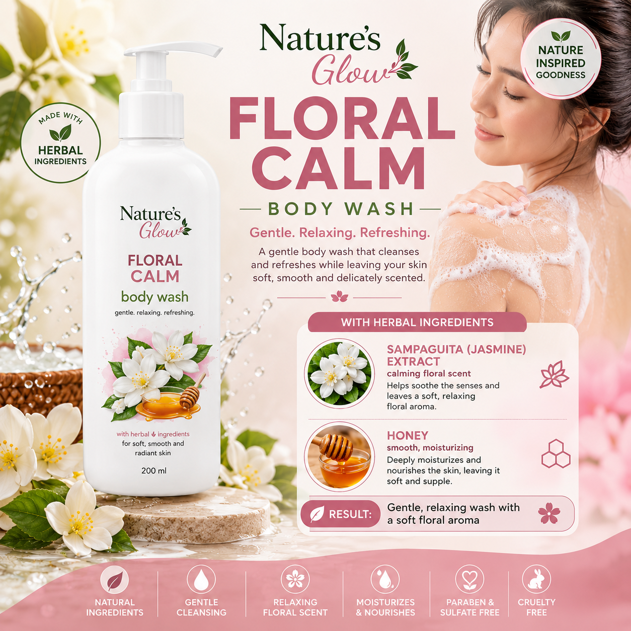 Body Wash- Floral Calm