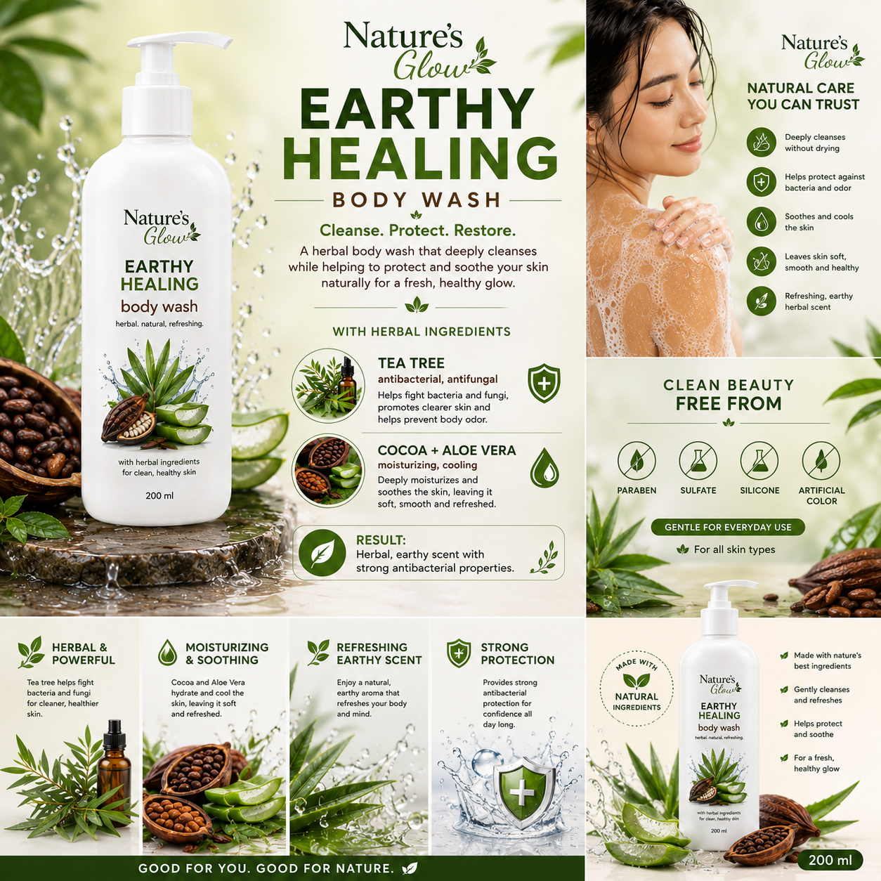 Body Wash- Earthy Healing