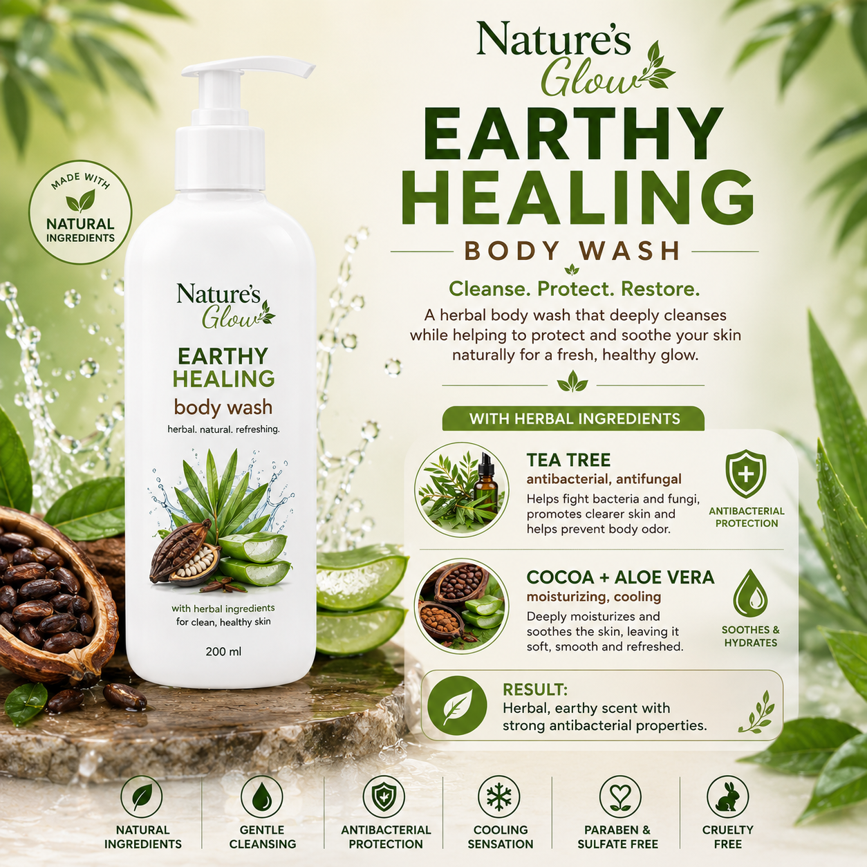 Body Wash- Earthy Healing